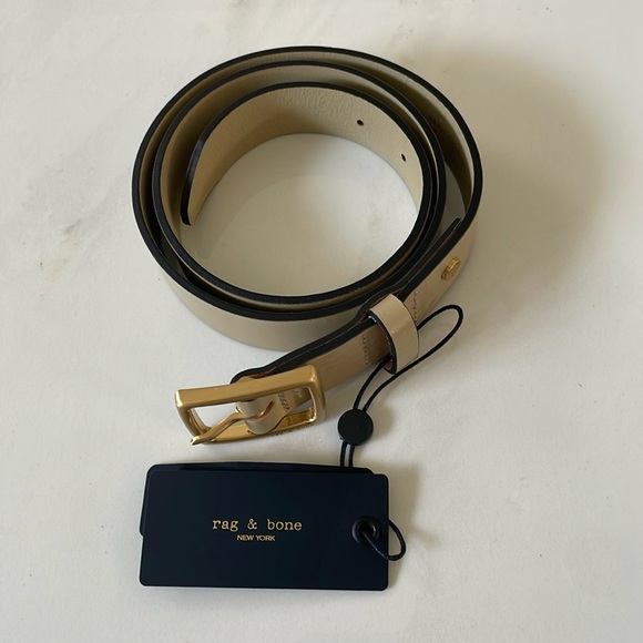 Rag & Bone Boyfriend Belt-Dune Size S - Picture 3 of 13